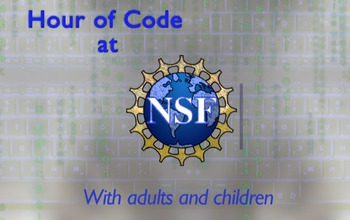 hour of code at NSF with adults and children